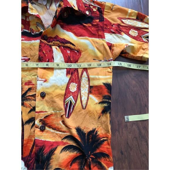 Royal Hawaiian creation orange summer shirt&short set made in Hawaii size 8 mont - Picture 5 of 10